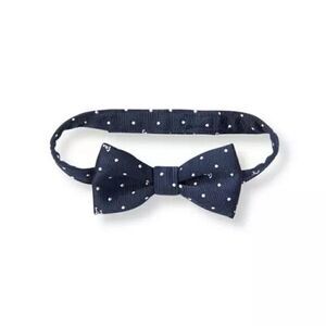 Janie and‎ Jack Boys Navy Blue Polka Dot Bow Tie Adjustable Neck Strap Formal